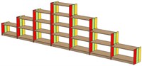 Радуга - Набор стеллажей. Комплект (7 предм.) с11